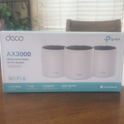 New Deco TP-Link AX 3000 Wi-Fi 6 Mesh System 