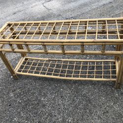 Vintage Bamboo Table 