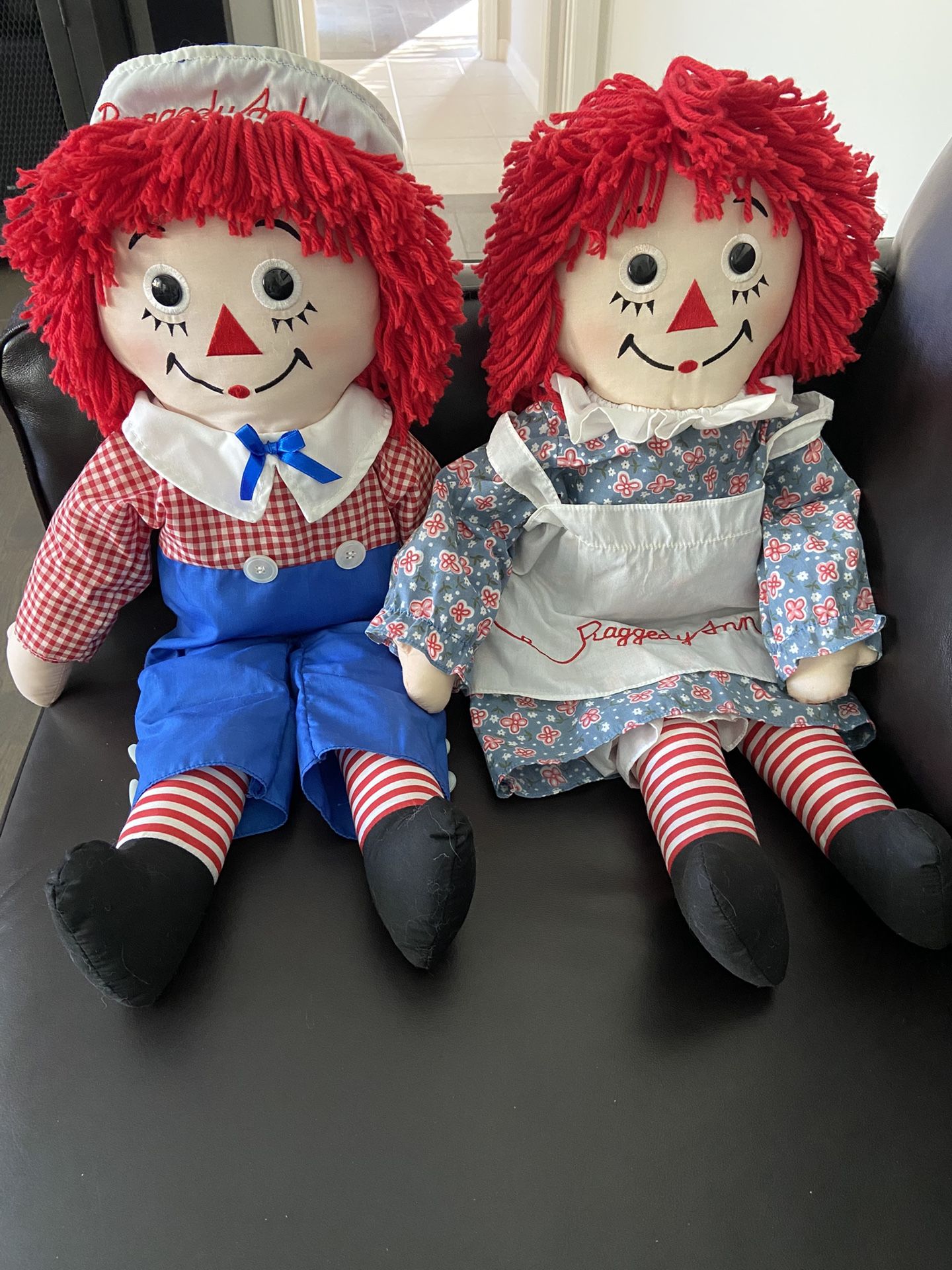Vintage Raggedy Ann & Andy Dolls 80th Birthday Andy Excellent Cond $50