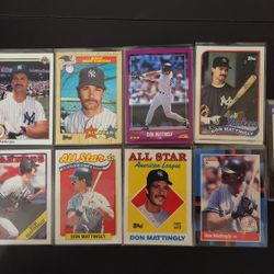 Don Mattingly Mixed Baseball Card Lot