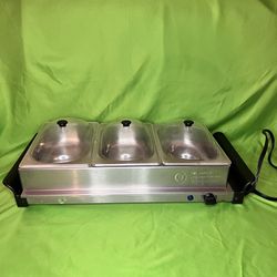 Bella Cucina 3-Station Mini Buffet Server 