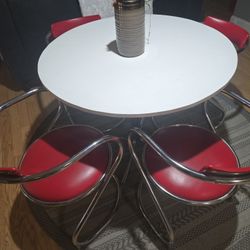  5 Piece Retro Dining Table Set