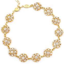Gold Bracelet With  Diamonds 
