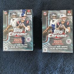 Topps Chrome Football Value/Hanger boxes