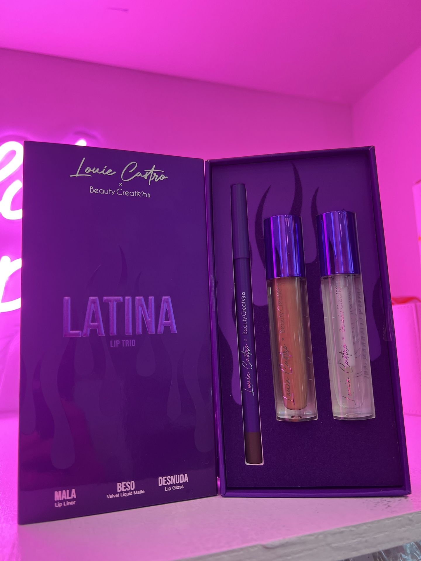 Louie Castro x Beauty Creations Latina Lip Trio