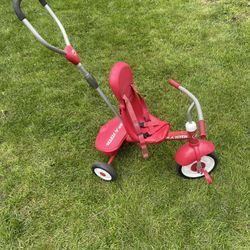 Radio Flyer Tricycle with Push Handle