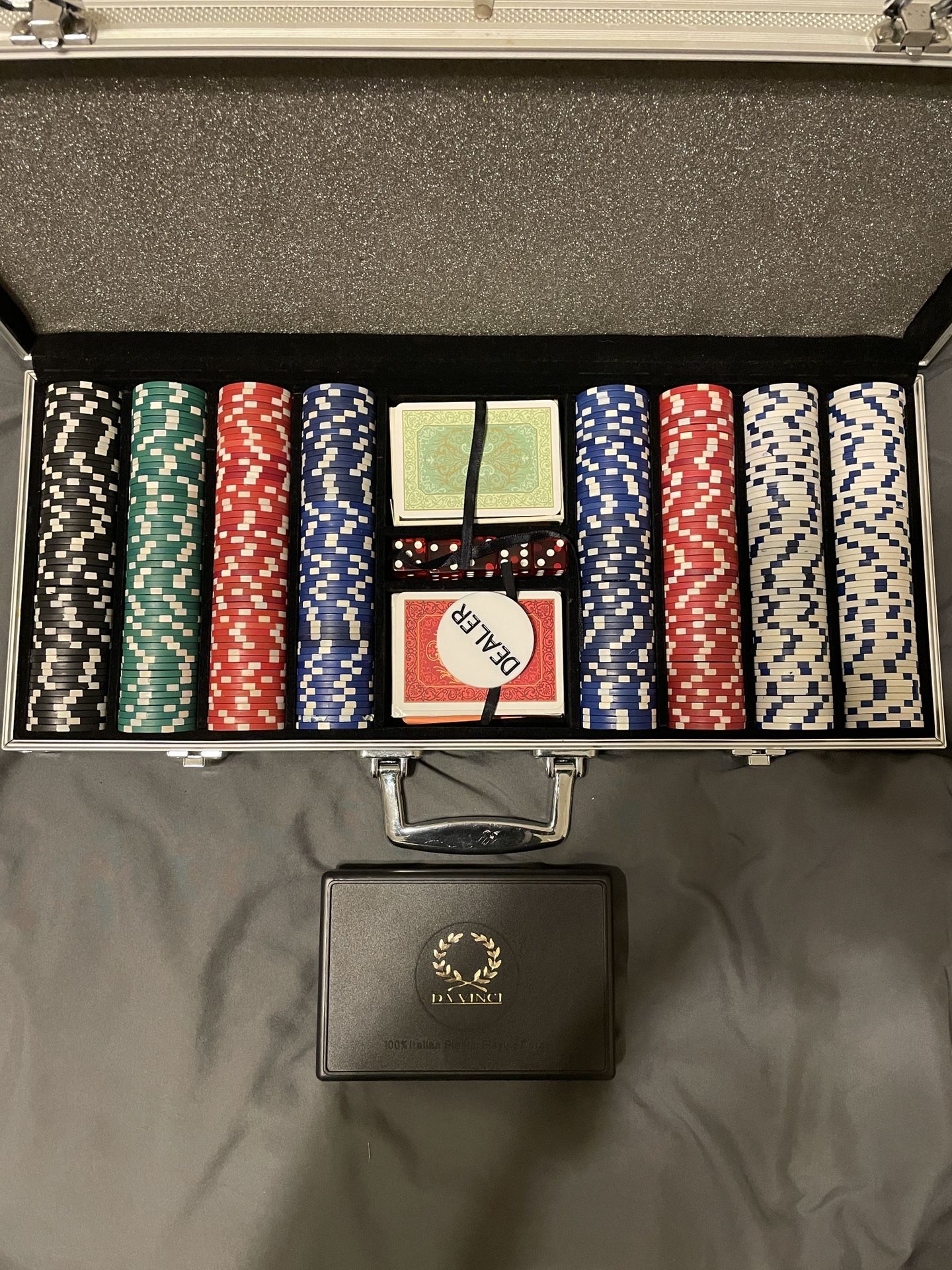Poker Set With Da Vinci Playing Cards
