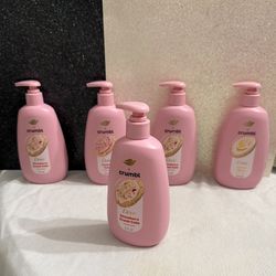 5 Dove X Crumbl Strawberry Crumb & Confetti Cake & Lemon Glaze Hand Wash bundle