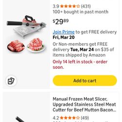 Stainless Steel Meat Slicer