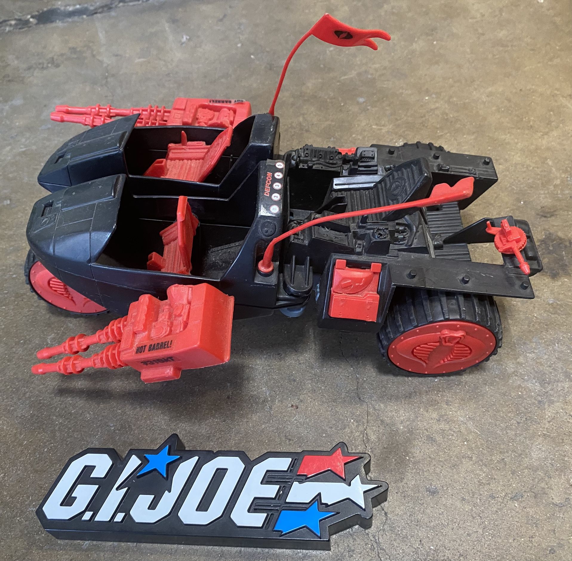 GI JOE COBRA STUN COMPLETE VEHICLE VINTAGE 80s 1986