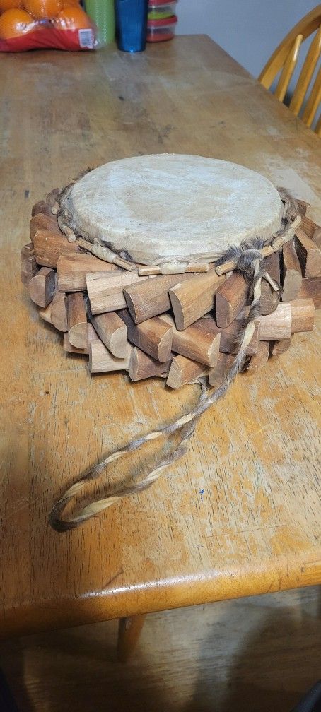 Rare Vintage Indonesian Lamba Wedge Drum