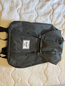 Herschel Dark Gray Canvas Backpack and duffle