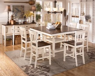 NEW ASHLEY FURNITURE PUB TABLE SET