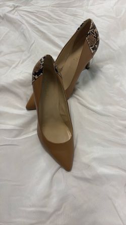 Marc Fisher Pointed-Toe Pumps with Snake Detail