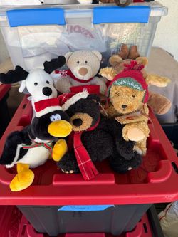 Christmas Holiday Stuffed Animal Plush Lot