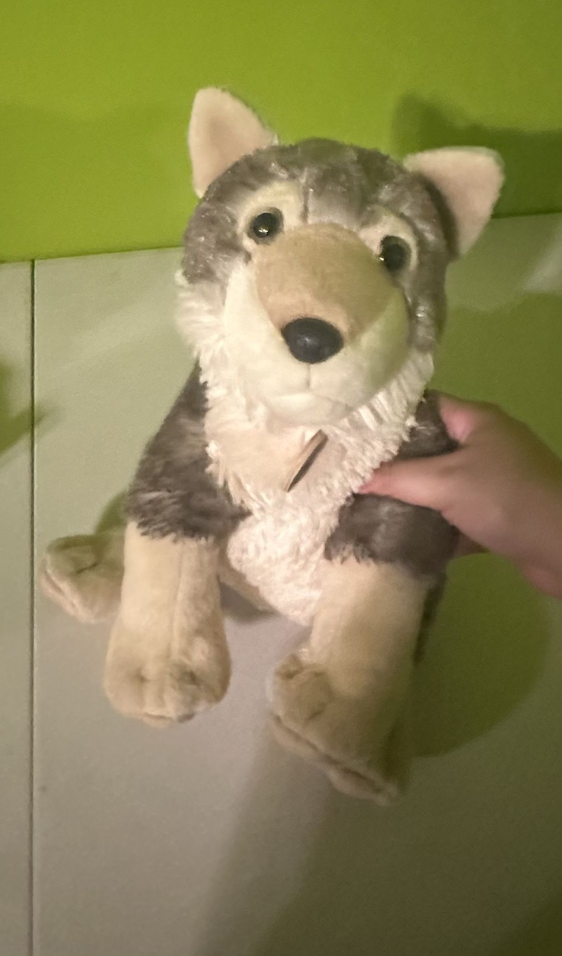 stuffed wolf brown stuffed animal