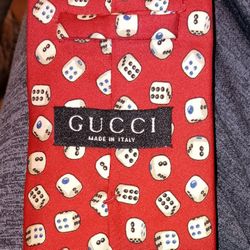 Authentic Gucci Dice Tie Vintage Italy