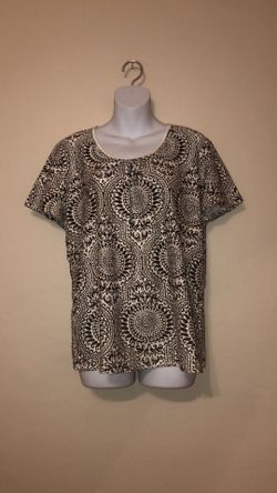 Size large brown and cream shirt