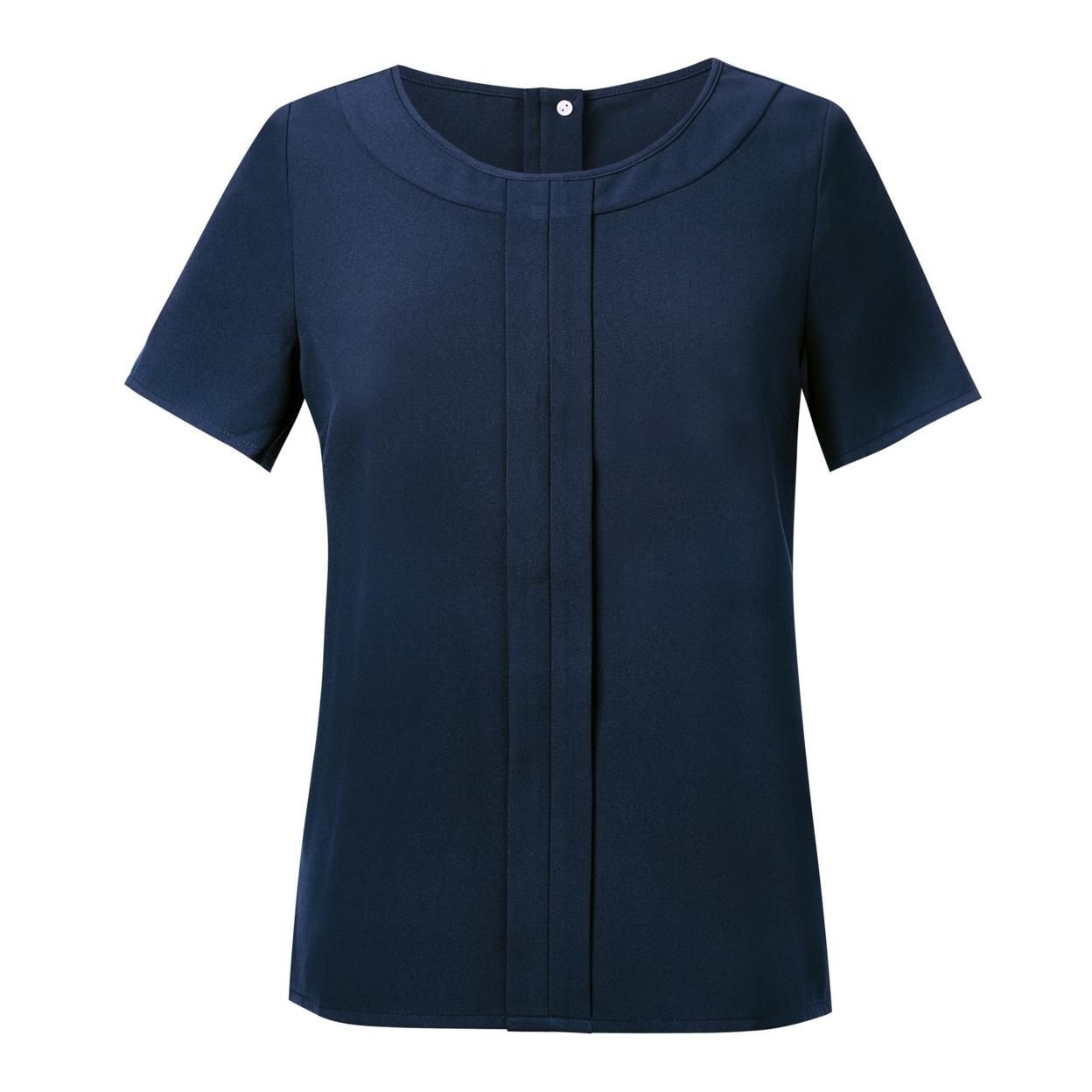 Brook Taverner Womens/Ladies Verona Crepe De Chine Short Sleeved Blouse Size 10