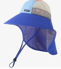 Moon Kitty Baby Girls Sun Hats Infant Toddler Sun Hat Kids Summer Water Hat Outdoor Adjustable Wide Brim Beach Hat UPF 50+