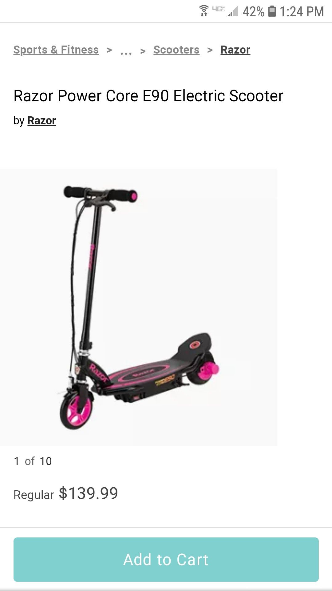 Razor electric scooter