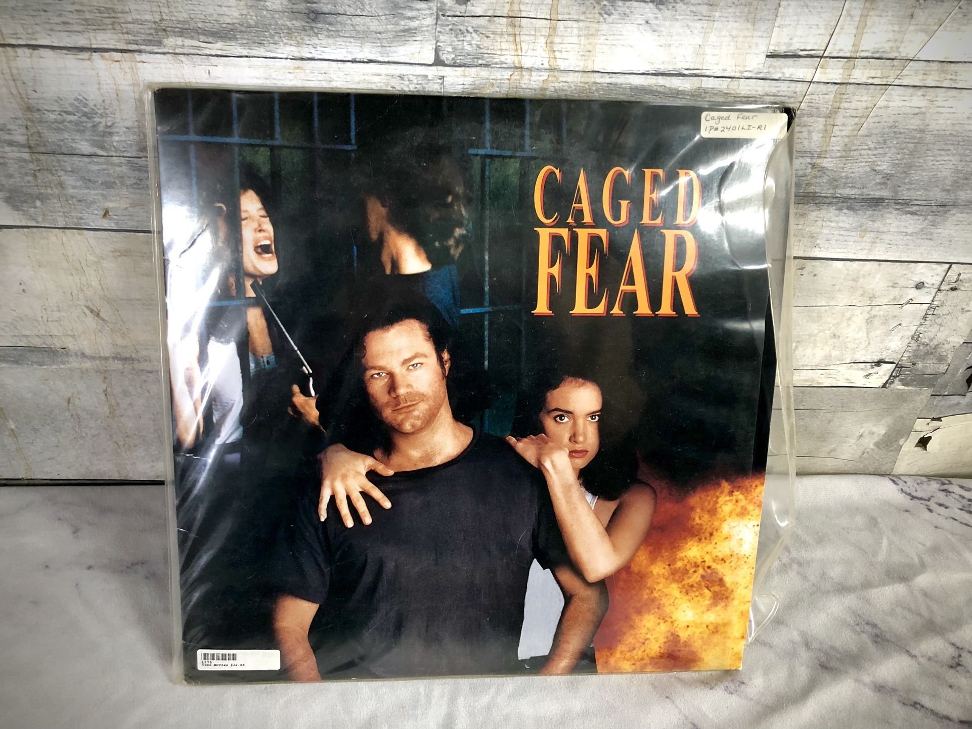 CAGED FEAR Laserdisc LD VERY GOOD CONDITION VERY RARE DAVID KEITH STARS!