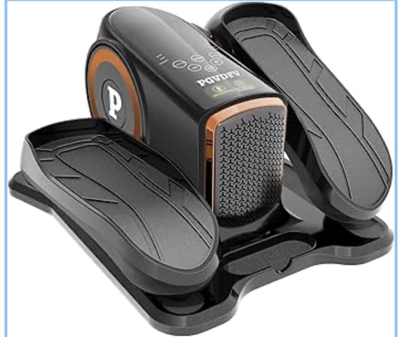 Under Desk Elliptical Machine, Elliptical Leg Exerciser with Bluetooth Speaker, 12 Adjustable Speeds, Auto & Manual Modes, Remote Control & LCD Touchs