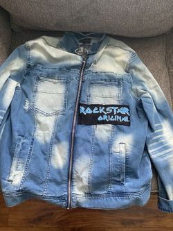 Light Blue Rockstar Original Battle Jacket