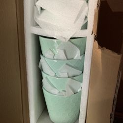 Mint Green Ceramic Plant Pots