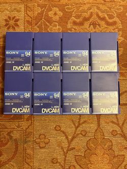 Sony DVCAM Digital Video Cassettes - Lot of 8