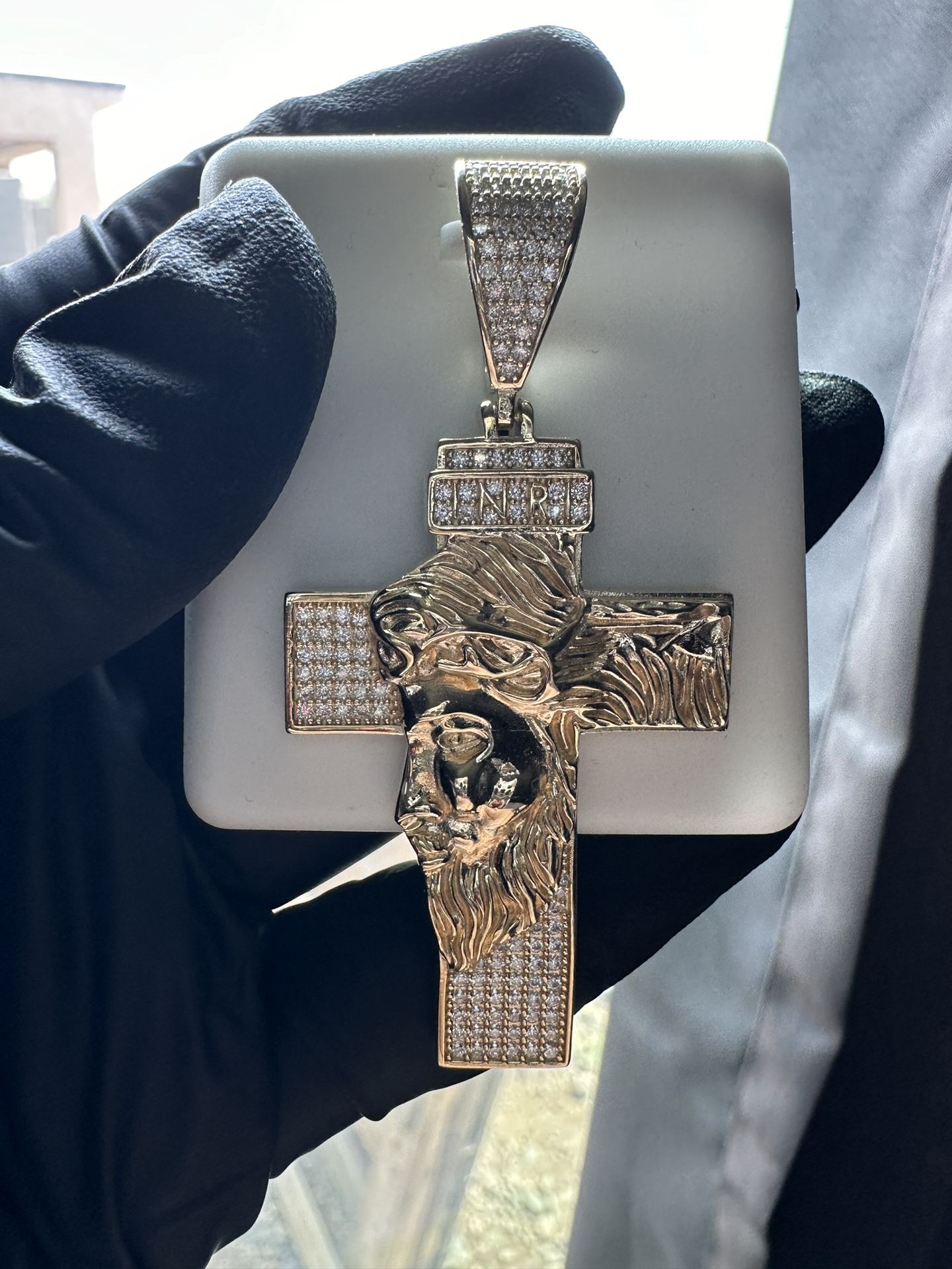 Moissanite Cross Pendant