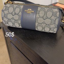 Denim Coach Signature Purse 