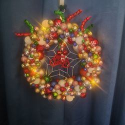 Custom made Ornaments Wreath With Lights