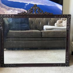 Hand Carved Victorian Mirror