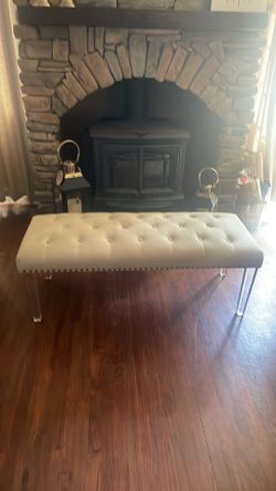 Modern Tufted Accent Bench