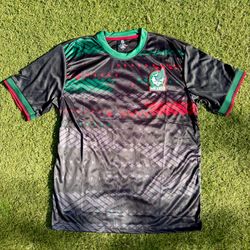 Black with green and red Mexico soccer  jersey