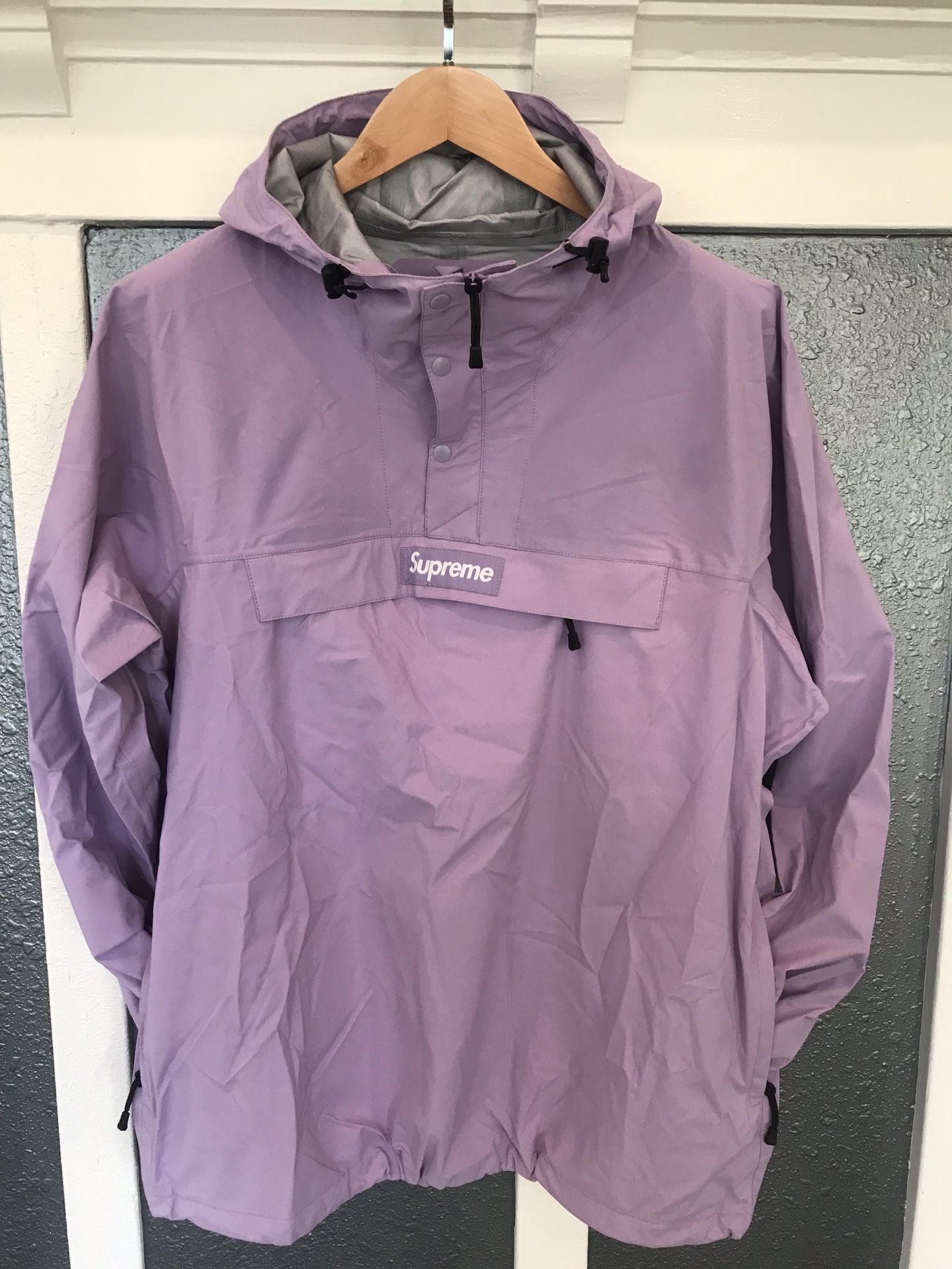 Supreme Taped Seam Anorak Dust Lavender Size L