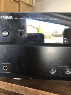 Yamaha home theater with remote control