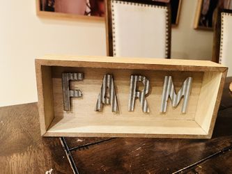 Farm Shadow Box Sign