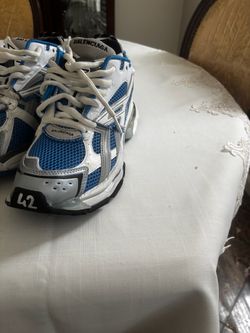 Balenciaga Runner Sneakers Blue White Size 42