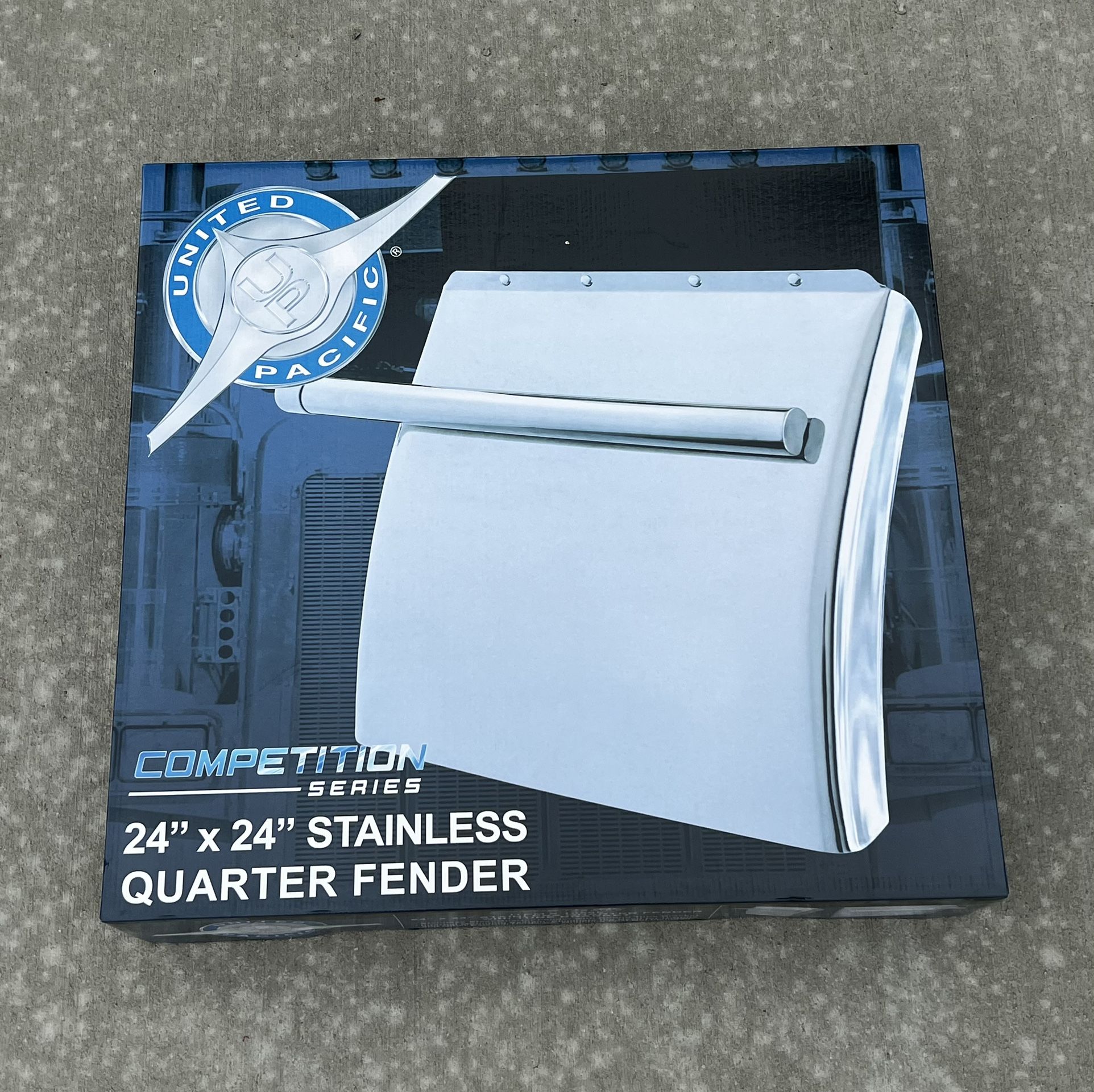 Brand new 24”*24” Stainless Quarter Fender with Round Tube Bracket