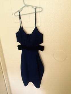 Dark blue and black dress