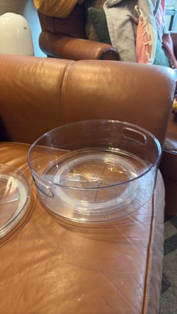 Large clear lazy Susan
