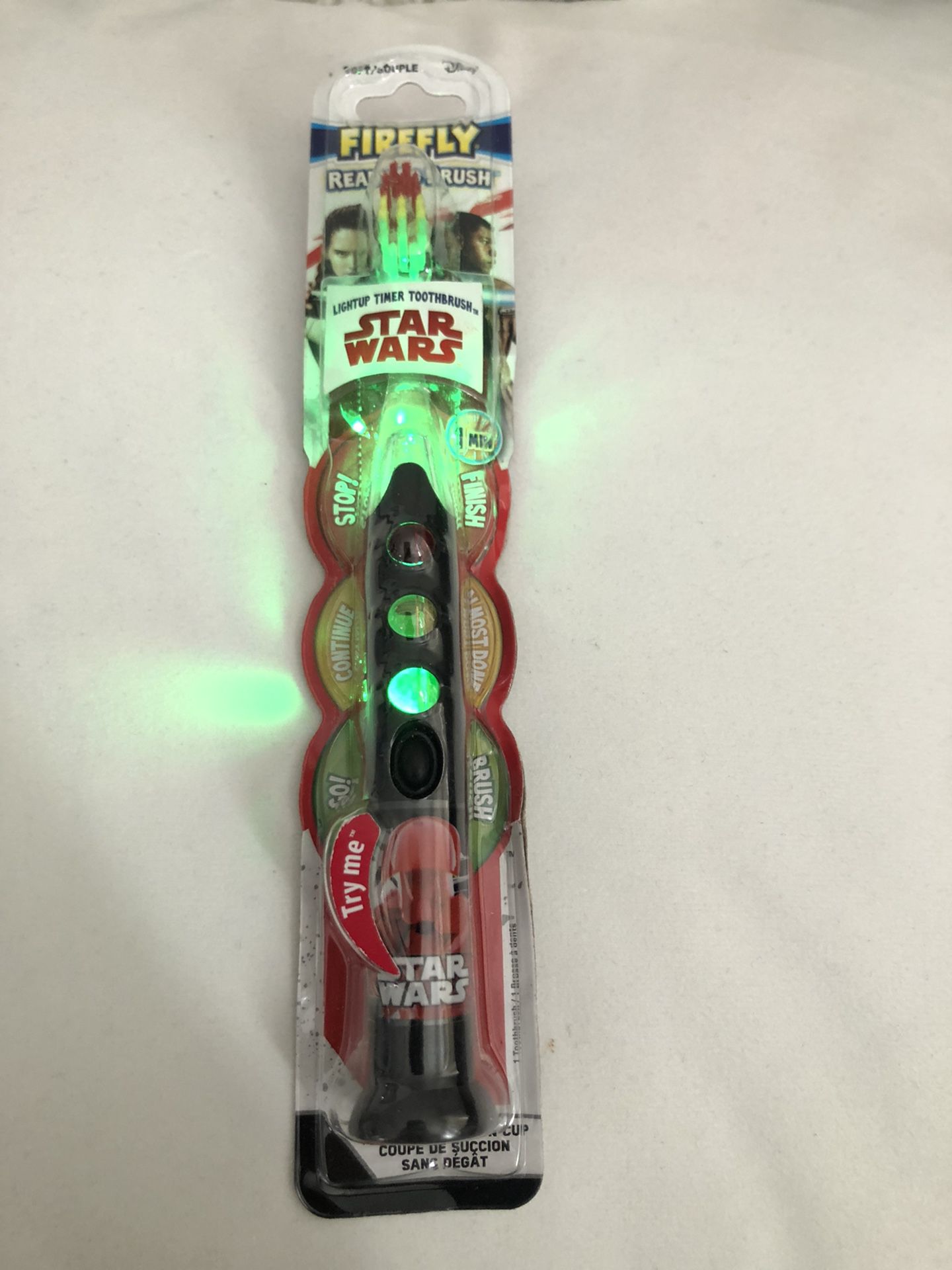 Firefly Star Wars Ready Go Brush Light Up Timer Toothbrush, Soft 1 ea