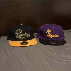 2 Los Angeles Fitted Hats