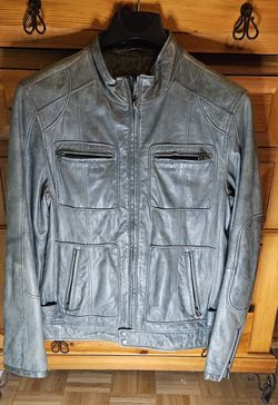 7 Diamond's Mens Leather Jacket