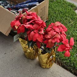 Poinsetta Artificial Plants 