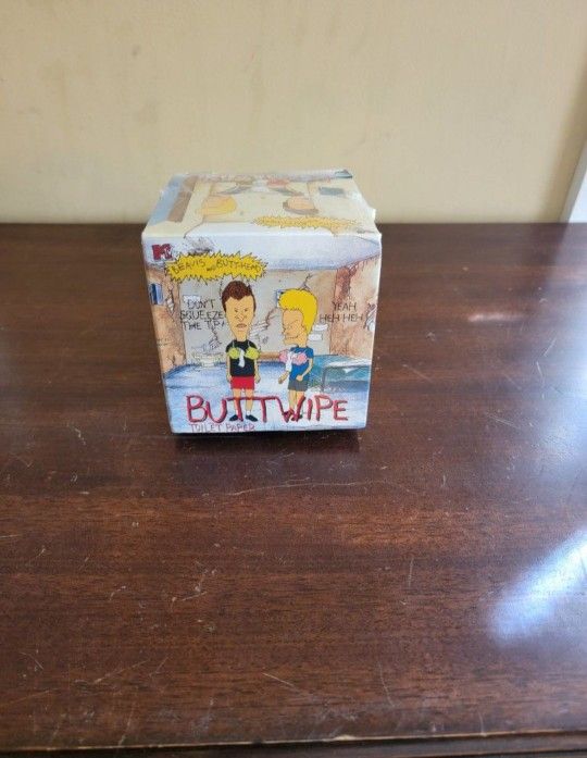 Beavis And Butt-Head Butt Wipe Toilet Paper Sealed MTV Vintage 1996