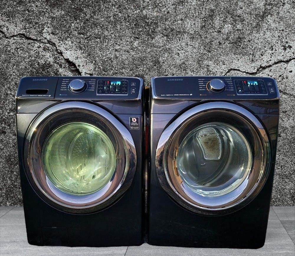 Samsung Steam Washer And Dryer Set