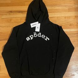 black vvs sp5der hoodie